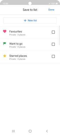 Press the required setting.