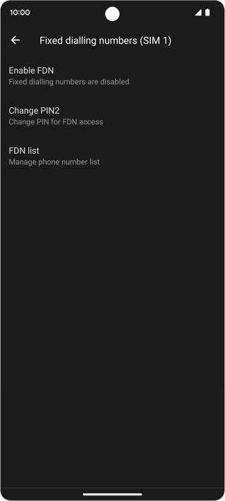 Press FDN list.