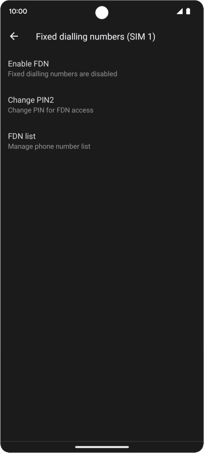 Press FDN list.