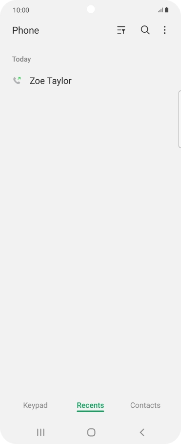 Press the required number.