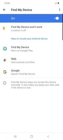 Press the Home key to return to the home screen.