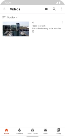 Press the search icon.