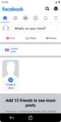 Press the text input field.