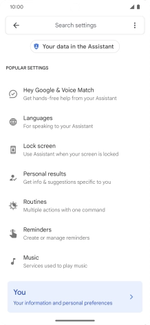 Press Hey Google & Voice Match.