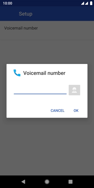 Key in +447836121121 and press OK.