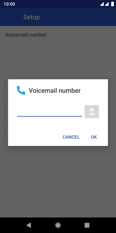 Key in +447836121121 and press OK.
