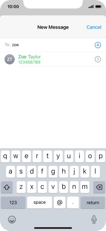 Press the required contact.