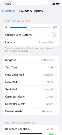 Press Ringtone.