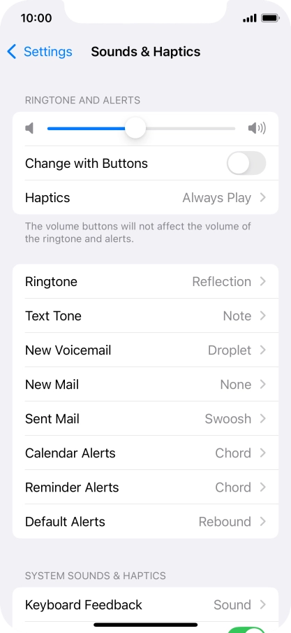 Press Ringtone.
