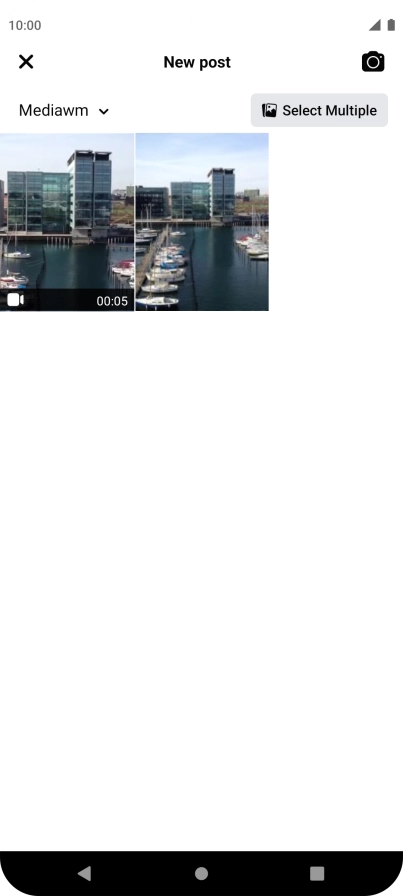 Press the required picture or video clip.