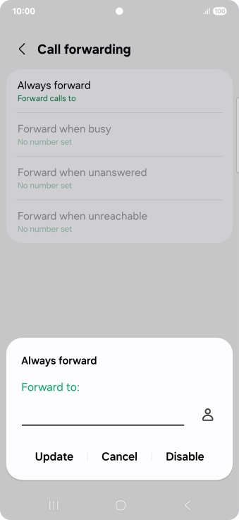 Press Disable.