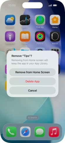 Press Delete App.