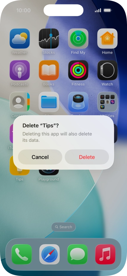 Press Delete.