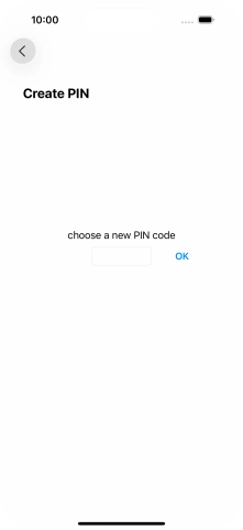 Key in a new four-digit PIN and press OK.