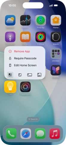 Press Remove App.