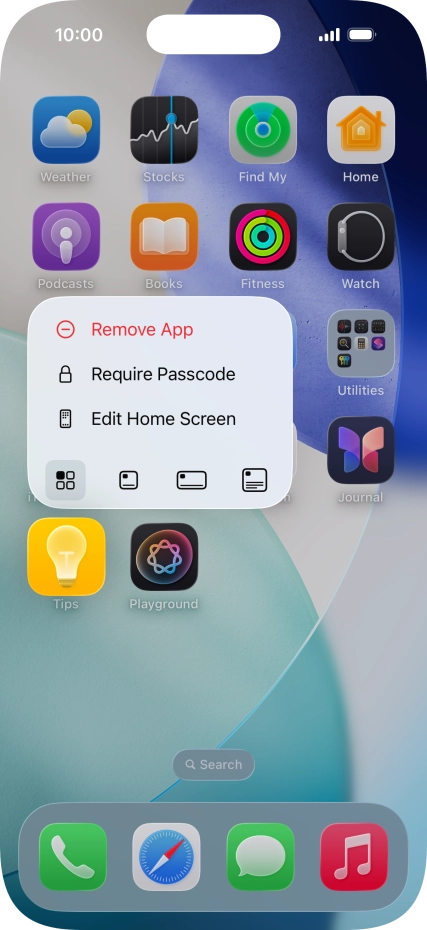 Press Remove App.