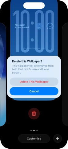Press Delete This Wallpaper.