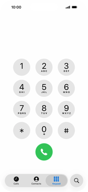 Key in **21*+447836121121# and press the call icon.
