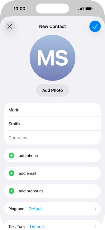 Press add phone.