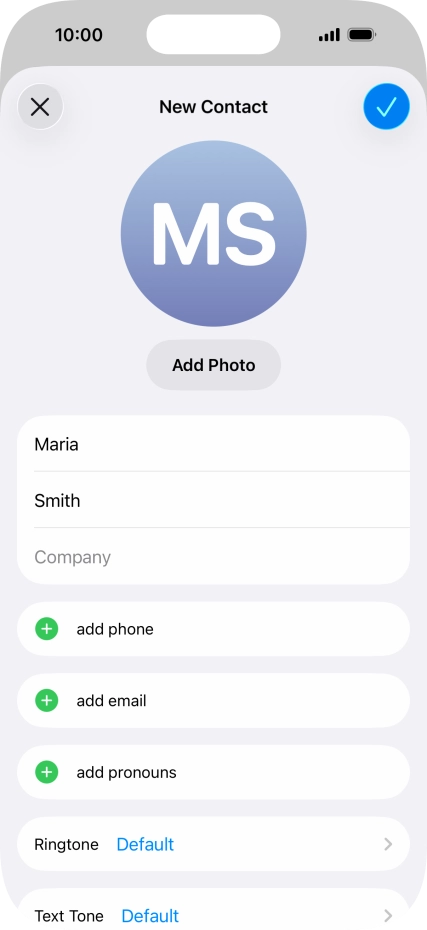 Press add phone.