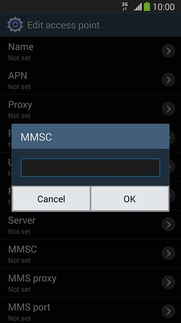 Key in http://www.vodafone.ie/mms and press OK.