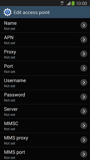 Press MMS port.