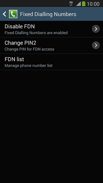 Press FDN list.
