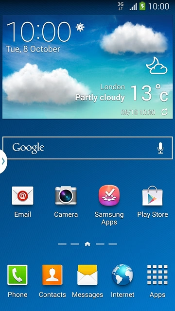When the battery charging icon is displayed, charging is in progress.