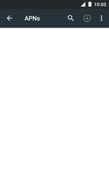 Press the new data connection icon.