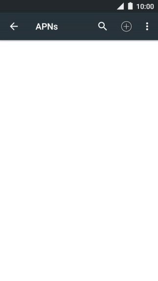 Press the new data connection icon.