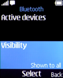 Select Visibility.