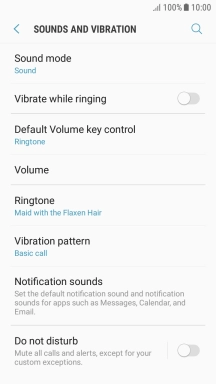 Press the Home key to return to the home screen.