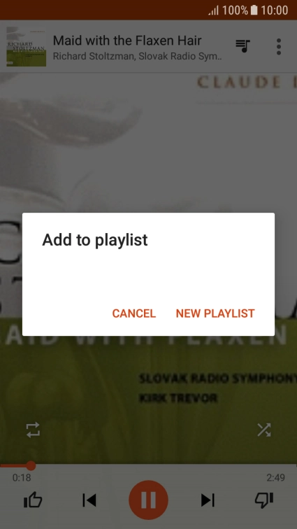 Press NEW PLAYLIST.