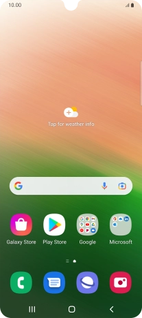 Press the Application key.
