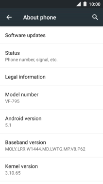 Press Software updates. If a new software version is available, it's displayed. 
Follow the instructions on the screen to update the phone software.