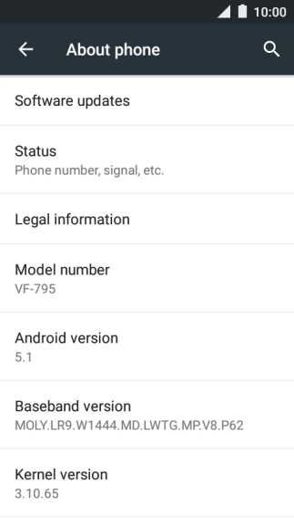 Press Software updates. If a new software version is available, it's displayed. 
Follow the instructions on the screen to update the phone software.