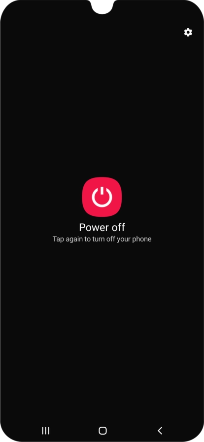 Press Power off.