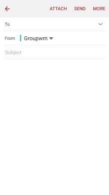 Press To and key in the first letters of the recipient's name.