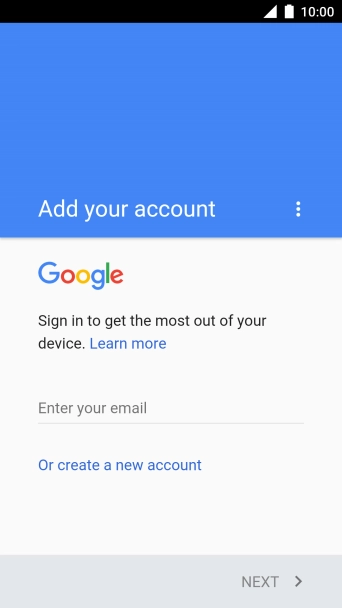 Press Enter your email and key in the username for your Google account.