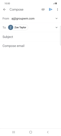 Press Subject and key in the required subject.
