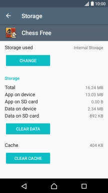 Press CLEAR CACHE.