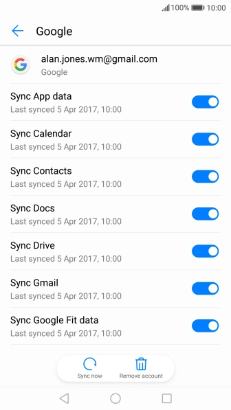 Press the Home key to return to the home screen.