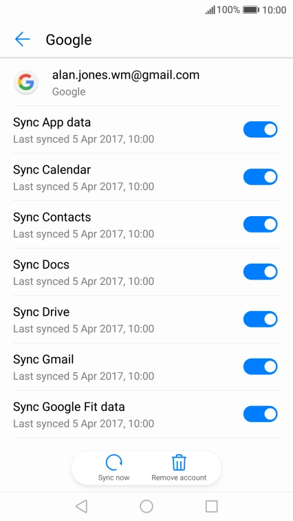 Press the Home key to return to the home screen.