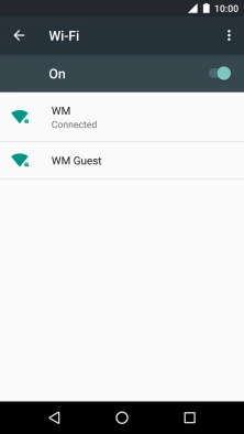 Press the Home key to return to the home screen.