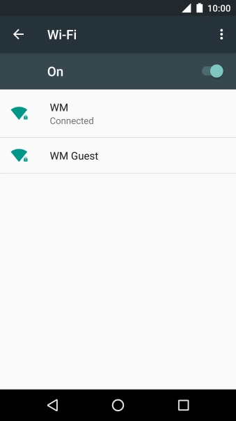 Press the Home key to return to the home screen.