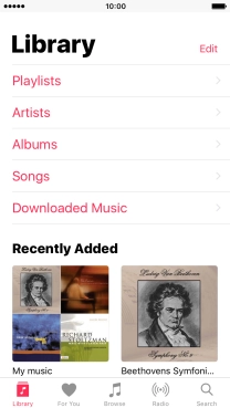 Press Playlists.