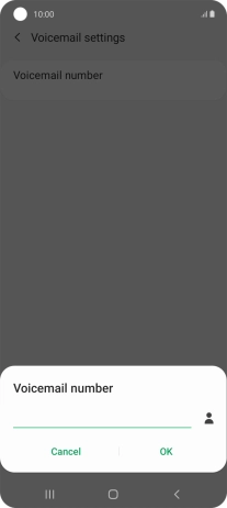 Key in (prefix) 5 (your phone number) and press OK.