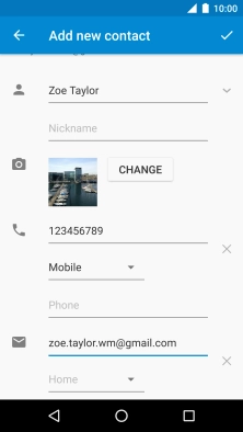 Press the drop down list below the email address.
