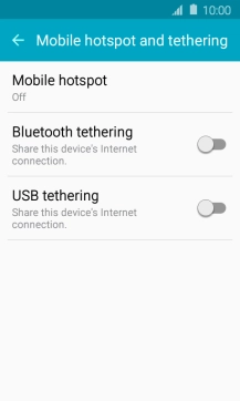Press Mobile hotspot.