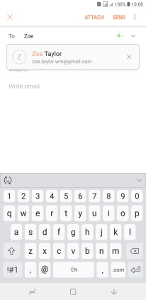 Press the required contact.